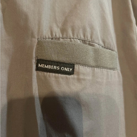 Members Only Light Gray Windbreaker - Picture 2 of 3